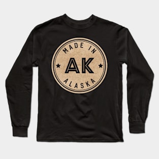 Made In Alaska AK State USA Long Sleeve T-Shirt